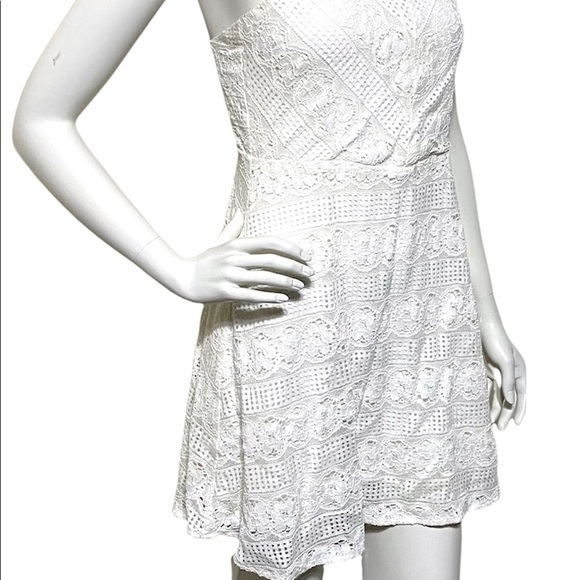 Kimchi Blue White Lacey Dress Strappy Back - Picture 4 of 8